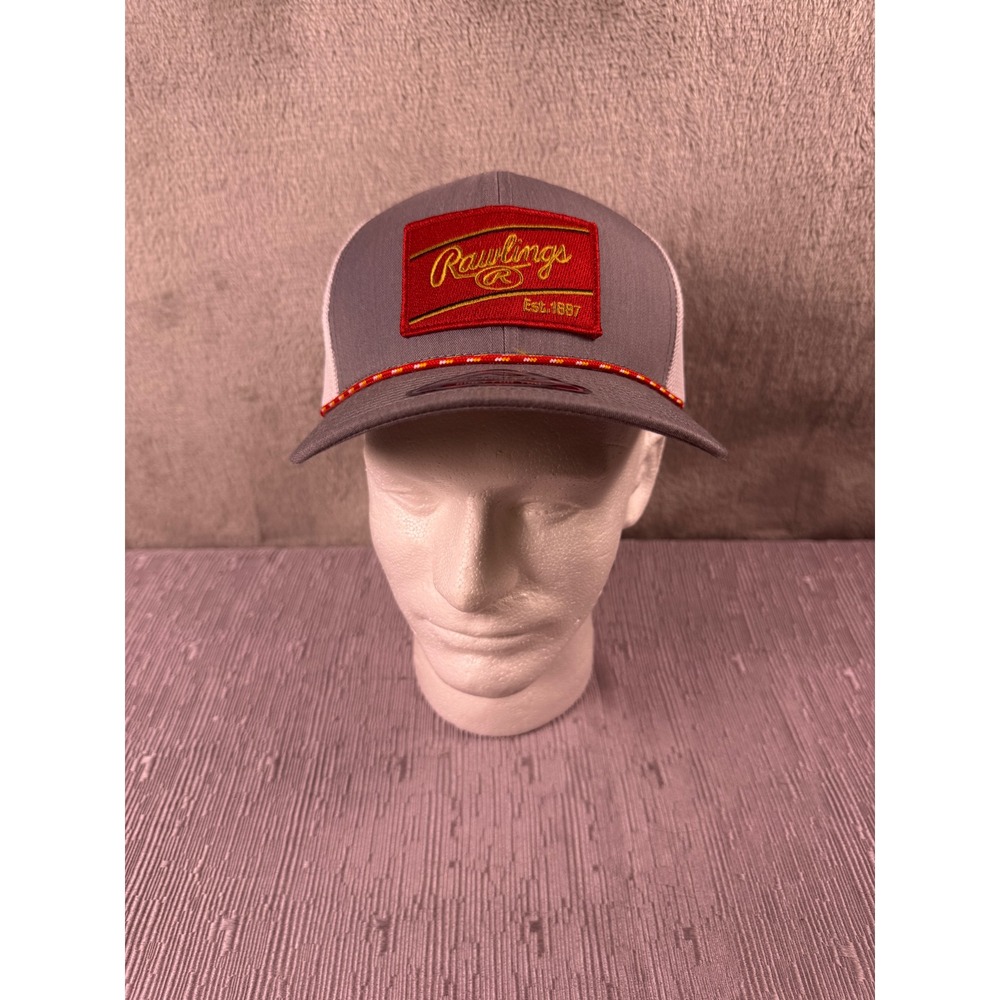 Rawlings Color Sync Patch Rope Hat Pacific Headwear Grey Snapback R00710056